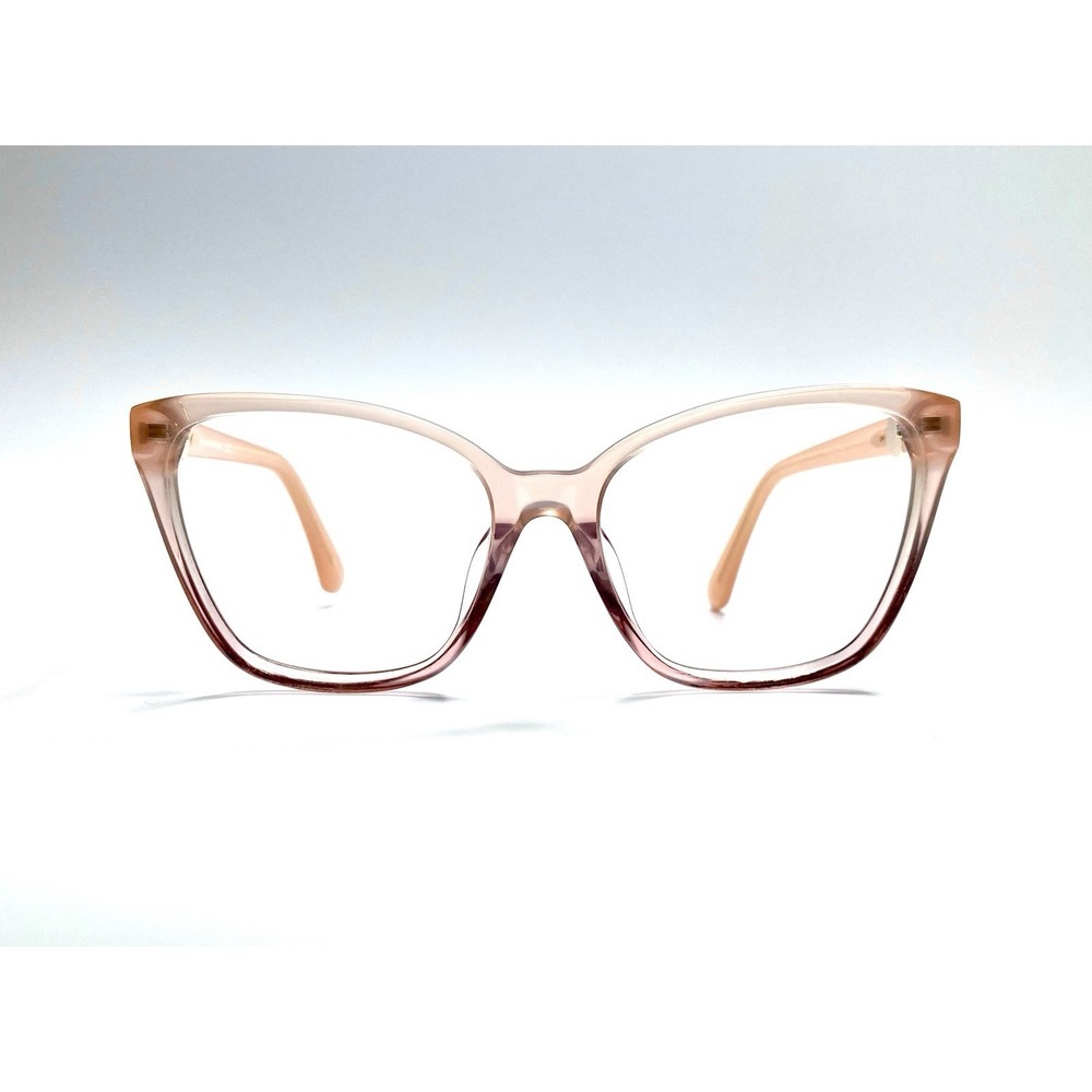 New Kate Spade Nude Peach Rose Gold Oversized Cat Eye Glasses Amiyah 56 17 135